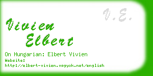 vivien elbert business card